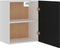 vidaXL - Hangkasten - 2 - st - 50x31x60 - cm - spaanplaat - zwart