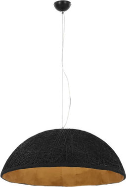 vidaXL Hanglamp E27 Ø70 cm zwart en goud