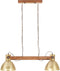 vidaXL Hanglamp industrieel 25 W E27 109 cm messingkleurig