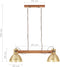 vidaXL Hanglamp industrieel 25 W E27 109 cm messingkleurig