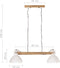 vidaXL Hanglamp industrieel 25 W E27 109 cm wit