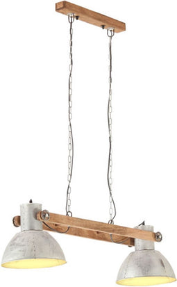 vidaXL Hanglamp industrieel 25 W E27 109 cm zilverkleurig