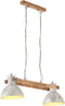 vidaXL Hanglamp industrieel 25 W E27 109 cm zilverkleurig