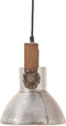 vidaXL Hanglamp industrieel rond 25 W E27 19 cm zilverkleurig