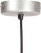 vidaXL Hanglamp industrieel rond 25 W E27 19 cm zilverkleurig