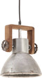 vidaXL Hanglamp industrieel rond 25 W E27 19 cm zilverkleurig