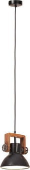 vidaXL Hanglamp industrieel rond 25 W E27 19 cm zwart