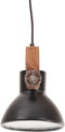 vidaXL Hanglamp industrieel rond 25 W E27 19 cm zwart