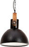 vidaXL Hanglamp industrieel rond 25 W E27 30 cm zwart