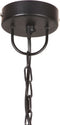 vidaXL Hanglamp industrieel rond 25 W E27 30 cm zwart