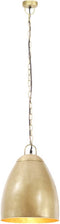 vidaXL Hanglamp industrieel rond 25 W E27 32 cm messingkleurig