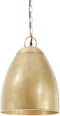 vidaXL Hanglamp industrieel rond 25 W E27 32 cm messingkleurig