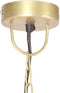 vidaXL Hanglamp industrieel rond 25 W E27 32 cm messingkleurig