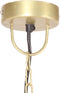 vidaXL Hanglamp industrieel rond 25 W E27 32 cm messingkleurig