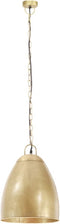 vidaXL Hanglamp industrieel rond 25 W E27 32 cm messingkleurig