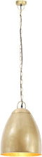 vidaXL Hanglamp industrieel rond 25 W E27 32 cm messingkleurig