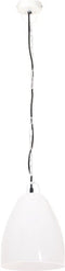 vidaXL Hanglamp industrieel rond 25 W E27 32 cm wit