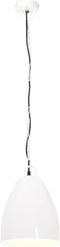 vidaXL Hanglamp industrieel rond 25 W E27 32 cm wit