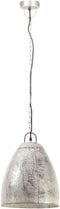 vidaXL Hanglamp industrieel rond 25 W E27 32 cm zilverkleurig