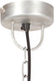 vidaXL Hanglamp industrieel rond 25 W E27 32 cm zilverkleurig