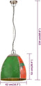 vidaXL Hanglamp industrieel rond 25 W E27 32 cm zwart