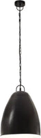 vidaXL Hanglamp industrieel rond 25 W E27 32 cm zwart