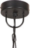 vidaXL Hanglamp industrieel rond 25 W E27 32 cm zwart