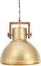 vidaXL Hanglamp industrieel rond 25 W E27 40 cm messingkleurig
