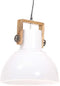 vidaXL Hanglamp industrieel rond 25 W E27 40 cm wit