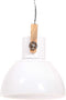vidaXL Hanglamp industrieel rond 25 W E27 40 cm wit