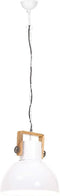 vidaXL Hanglamp industrieel rond 25 W E27 40 cm wit