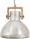 vidaXL Hanglamp industrieel rond 25 W E27 40 cm zilverkleurig