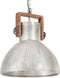 vidaXL Hanglamp industrieel rond 25 W E27 40 cm zilverkleurig