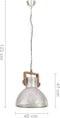 vidaXL Hanglamp industrieel rond 25 W E27 40 cm zilverkleurig