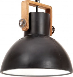 vidaXL Hanglamp industrieel rond 25 W E27 40 cm zwart