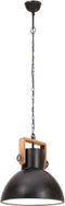 vidaXL Hanglamp industrieel rond 25 W E27 40 cm zwart