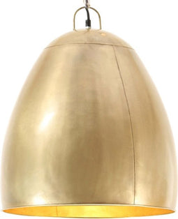 vidaXL Hanglamp industrieel rond 25 W E27 42 cm messingkleurig