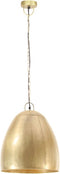 vidaXL Hanglamp industrieel rond 25 W E27 42 cm messingkleurig