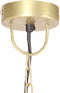 vidaXL Hanglamp industrieel rond 25 W E27 42 cm messingkleurig