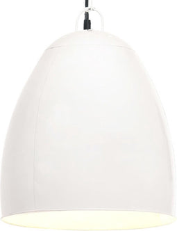 vidaXL Hanglamp industrieel rond 25 W E27 42 cm wit