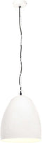 vidaXL Hanglamp industrieel rond 25 W E27 42 cm wit