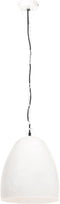 vidaXL Hanglamp industrieel rond 25 W E27 42 cm wit