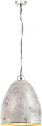 vidaXL Hanglamp industrieel rond 25 W E27 42 cm zilverkleurig
