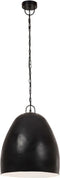vidaXL Hanglamp industrieel rond 25 W E27 42 cm zwart