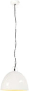 vidaXL Hanglamp industrieel vintage rond 25 W E27 31 cm wit
