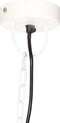 vidaXL Hanglamp industrieel vintage rond 25 W E27 41 cm wit