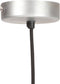 vidaXL Hanglamp rond 25 W E27 28.5 cm zilverkleurig