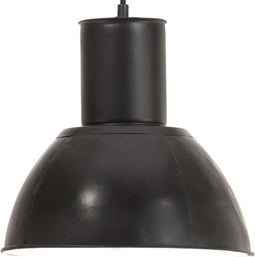 vidaXL Hanglamp rond 25 W E27 28.5 cm zwart