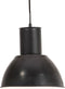 vidaXL Hanglamp rond 25 W E27 28.5 cm zwart