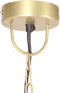 vidaXL Hanglamp rond 25 W E27 48 cm messingkleurig